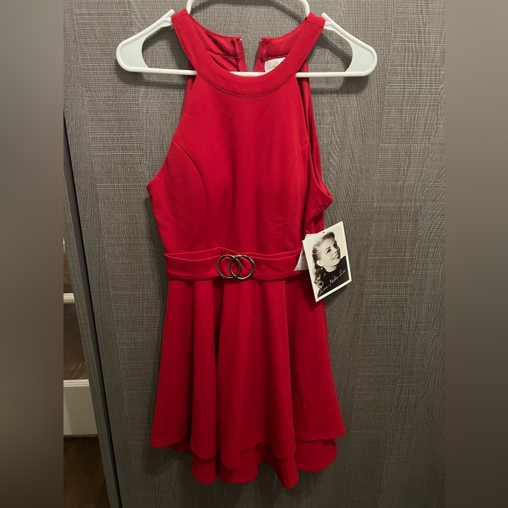 NWT Love, Nickie Lew Juniors Red Dress size 5